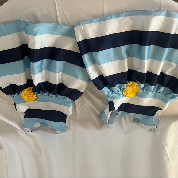 4T Sleeveless stripe ball gown type dress - Picture 2 of 6